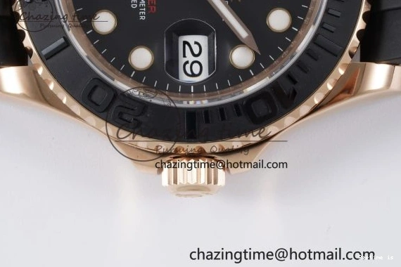0107 ZeroBulk Yacht-Master 126655 VSF 1:1 Best Edition Black Ceramic Bezel on Oysterflex Rubber Strap VS 2026